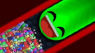 Slitherio 1 Troll Giant Snake กับ 9714179 Tiny Snakes Epic Slitherio Gameplay