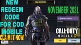 *November 2021* Call Of Duty Mobile New Redeem Code | Cod Mobile Redeem Code