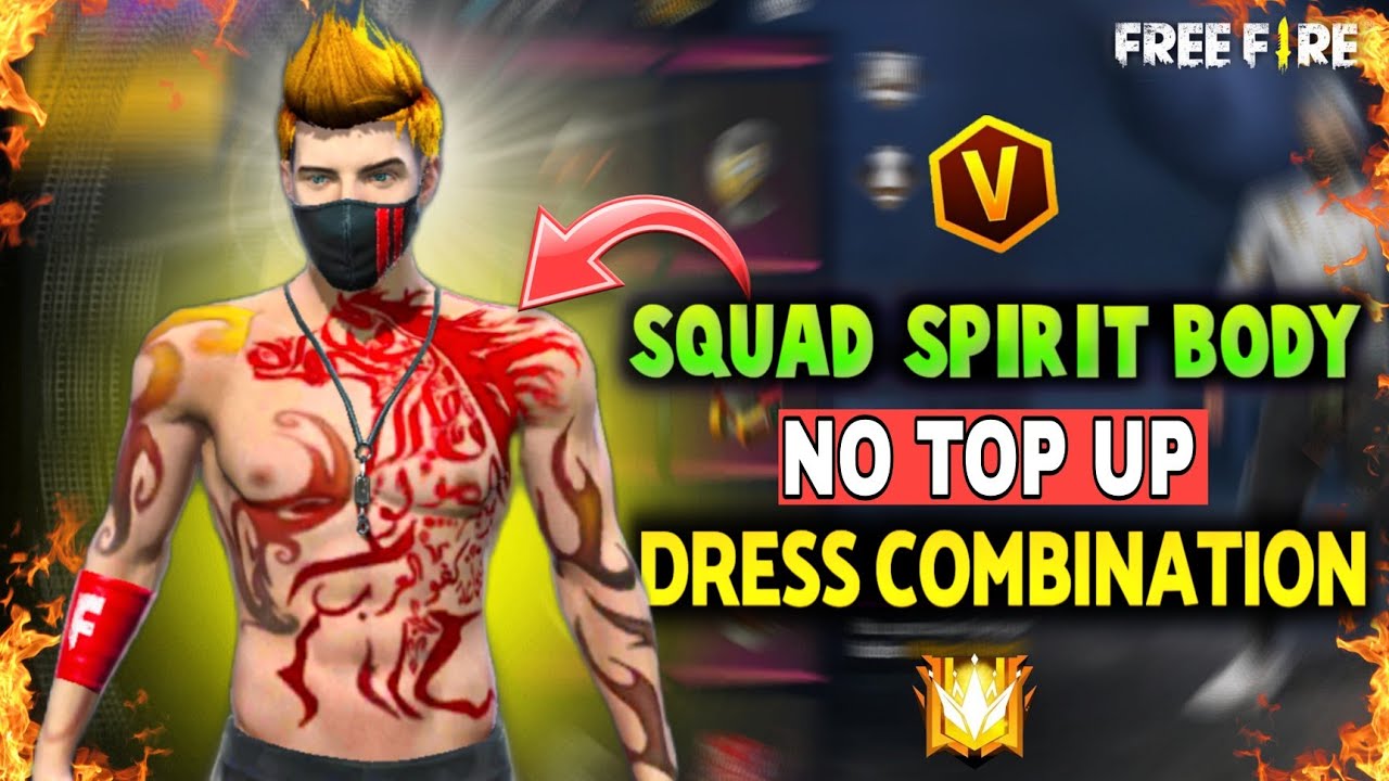 Squad Spirit Body Free Dress Combination 🔥 Bomb Squad 5v5 New Event  Freefire 🤩 Best No Top Up Bundle - BiliBili