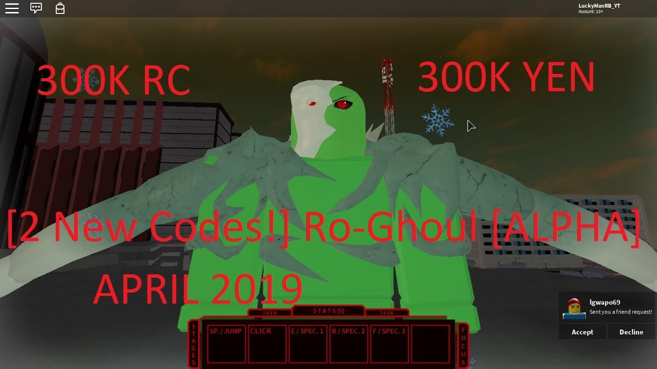 Roblox: Ro Ghoul Codes