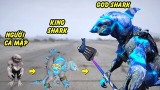 GTA 5 - Sự ra đời và lớn lên của King Shark - Từ người cá mập đến Chúa tể God Shark dữ tợn | GHTG