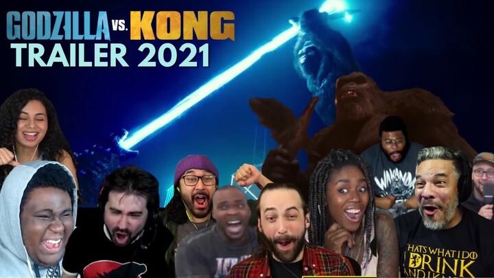 THIS IS AN ANIME ! FIGHT ME !! GODZILLA VS KONG OFFICIAL TRAILER BEST REACTION COMPILATION