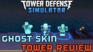 Spooky Ghost Skin Review | Tower Defense Simulator | ROBLOX