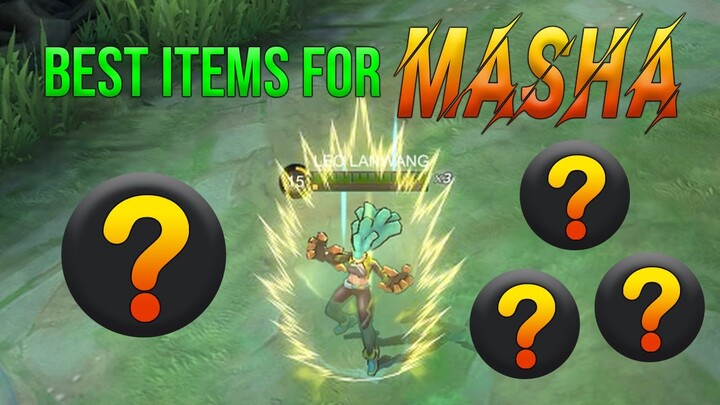 Best Items for Masha - 2 Streak Nerf 🥺 - Masho ML