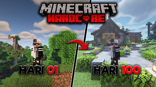 100 HAR MINECRAFT HARDCORE DAN INI YANG TERJADI!!!