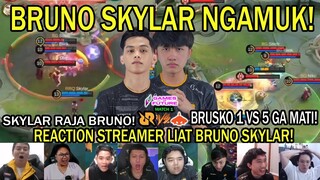 BRUNO SKYLAR NGAMUK! BRUSKO 1 VS 5 GA MATI! REACTION STREAMER RRQ VS BURMESE GHOULS GAME OF FUTURE