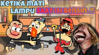 Ketika mati lampu di SPBU saat isi solar mobil truk ~ Video lucu