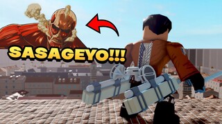 AKU BERGABUNG DENGAN SURVEY CORPS UNTUK MELAWAN TITAN! | Attack On Titan Roblox