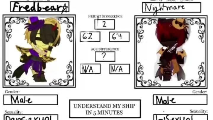 Touch meme/Understand my ship in five minutes II Goldie x Nightmare/Goldmare II