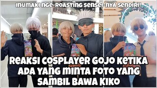 Reaksi Cosplayer Gojo Ketika Ada Yang Minta Foto Yang Sambil Bawa Kiko. #WibuNgevlog #GojoJadiKiko