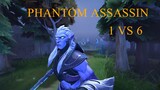 [RAMPAGE HIGHLIGHT] Phantom Assassin - 1 VS 6, you wont believe how hard i carried this game!