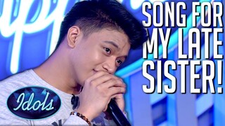 Brother Sings For His Late Sister on Idol Philippines 2019 | Idols Global