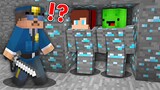 JJ and Mikey Pranked as Diamond in Minecraft - Maizen