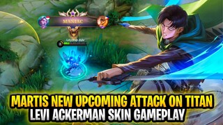 Martis New Upcoming Attack on Titan Skin | Levi Ackerman Gameplay | Mobile Legends: Bang Bang