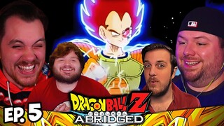 Reacting to DBZ Abridged Episode 5 Without Watching Dragon Ball Z