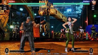 KOF15　覇者リョウvs拳皇ルオン　ルオンの美しい脚コンボ