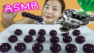 ASMR EATING BLACK KYOHO GRAPE JELLY / เยลลี่องุ่น ฟินๆ 교호 포도 젤리