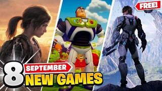 8 New Games September (3 FREE GAMES)