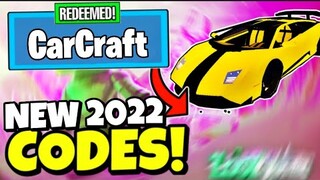 (2022) ALL NEW SECRET OP CARCRAFT CODES *JANUARY 2022* In Roblox Carcraft 🚘🛠🎁💥