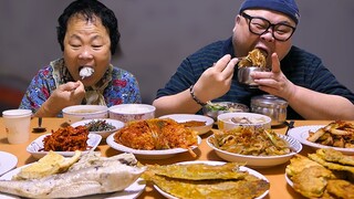 추석에 포항태풍피해 때문에 소소한 먹방 허머니와 함께│Korean Food Mukbang Eatingshow