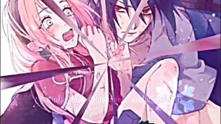 Watermark SasuSaku chibi made by my bf veryyy cute, please😭✨||I love the wm he made for me🩷