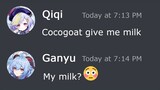 Qiqi uses discord but...
