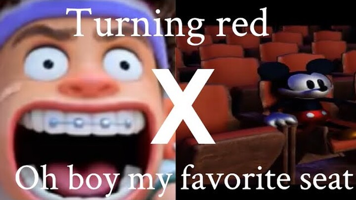 oh boy my favorite seat x turning red meme