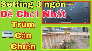 PUBG Mobile | Cập Nhật Mã Setting 3 Ngón Dễ Chơi Nhất - Thao Tác Tay Trùm Cận Chiến | NhâmHNTV