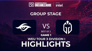 Game 1: Team Secret vs Gaimin Gladiators (Crystallis vs dyrachYO | BO3) | DPC WEU 2022 Tour 3