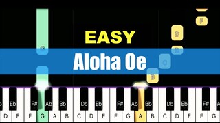 [Piano Tutorial] Aloha Oe / Liliuokalani EASY