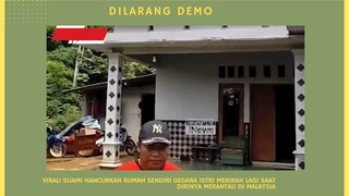 Viral Suami Hancurkan rumah sendiri karena Istri nikah lagi