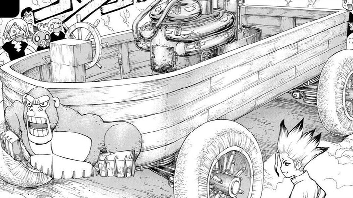 Dr. Stone: A genius high school student built a car in the Stone Age, ushering in the Steam Age!