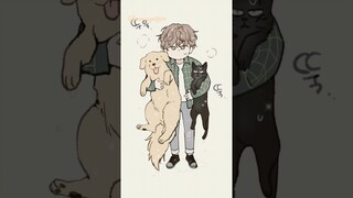 My cute pet!😱💕 #yaoi #manhwa #bl  #cutemanga #comics #cutepets #boys