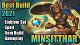 Minsitthar Best Build in 2021 | Top 1 Global Minsitthar Build | Minsitthar Gameplay - Mobile Legends