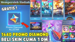 1640 PROMO DIAMOND GRATIS ORIGINAL SERVER! BELI SKIN 1 DIAMOND & TIKET GRATIS SKIN ZENNITH