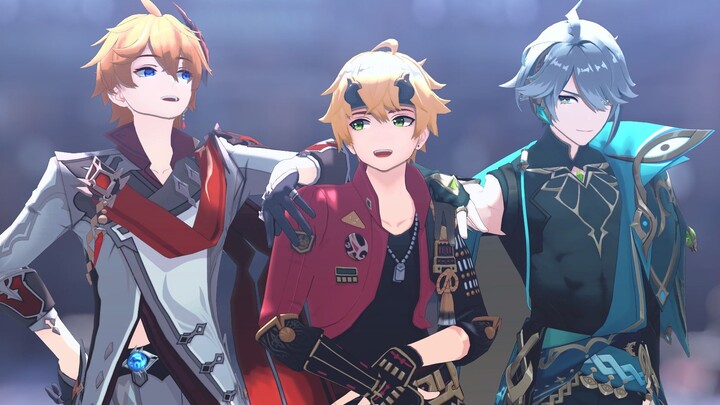 [Genshin Impact MMD] Dance Kings Gathering! -Jewel-[Tartaria/Elhaeson/Thomas]