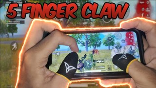 5 Finger Claw Full Gyro Handcam + My Settings/Sensitivity (PUBG MOBILE) Finger Sleeves