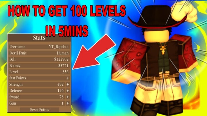 ONE PIECE MILLENNIUM | HOW TO GET MAX LEVEL FAST ! | ROBLOX ONE PIECE GAME| Bapeboi