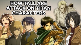 How tall are Attack on Titans characters