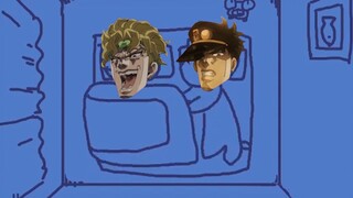 Jika Dio & Jotaro memperebutkan selimut|<Jojo's Bizarre Adventure>