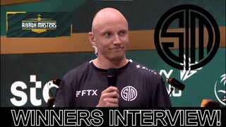 WINNERS INTERVIEW!! TSM.FTX VS TEAM LIQUID (MISERY) | RIYADH MASTERS 2022