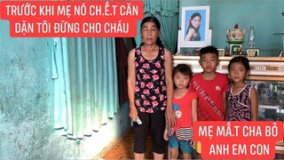 Mẹ mất cha bỏ, bà ngoại hàng ngày đi làm phụ hồ để nuôi 3 cháu.