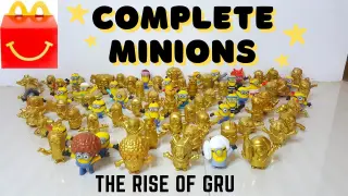 Unboxing🎁 || Complete Regular & Gold Minions || The Rise of Gru (Happy Meal Toys McDo) || Part 2