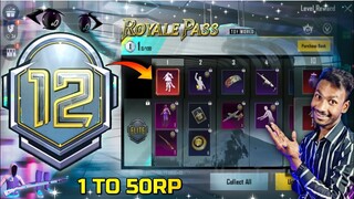 MONTH 12  1 TO 50RP ROYAL PASS || m12 royal pass || month 12 royal pass