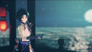 "Cahaya bulan begitu indah malam ini."[4K Live Wallpaper Edisi 2][Genshin Impact/魭MMD]