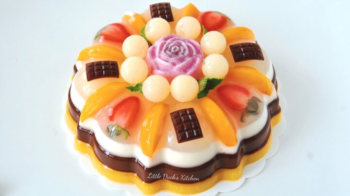 Beautiful Jelly Cake ❤ 美丽的果冻蛋糕  #littleduckkitchen
