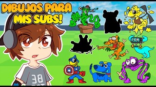 🤯MONSTRUOS SECRETOS! Reto de Dibujo! Rainbow friends y Garten of Banban Roblox! El Show de BYN