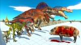 CARNIVORE DINOSAURS DEATHRUN - Animal Revolt Battle Simulator ARBS