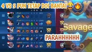 4 vs 5 PUN DIBANTAI DOI COKK🔥