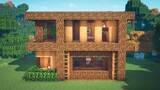 Minecraft | How to Build a Wooden Modern House